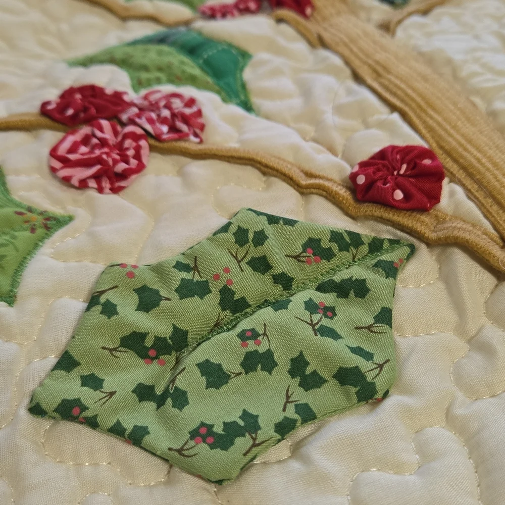 Cracker Barrel Holiday Blanket Throw Lap Quilt NOEL Christmas Tree NEW